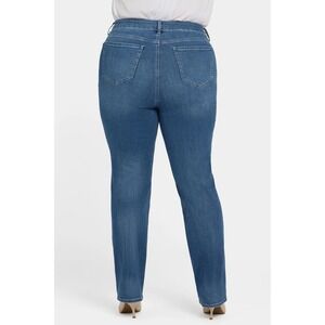 NYDJ Marilyn Straight Leg Jeans Women's 28W Plus Size NWT Blue